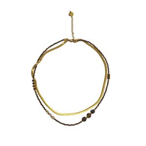 Ατσάλινο Κολιέ Με ΧάντρεςA7003