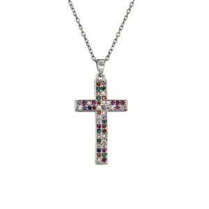 ς Κομψός Σταυρός Με Γυαλιστερές Πέτρες - ΧρυσόΧ-002Α