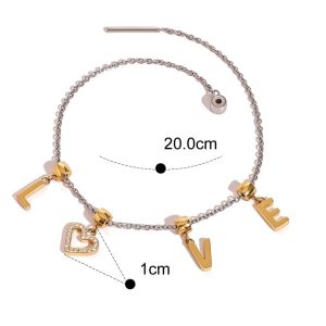 Βραχιόλι Απο Ανοξείδωτο Ατσάλι LoveX00011