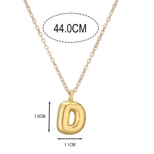 Ατσάλινο Κολιέ Μονόγραμμα D - ΑσημίΧ00037Β