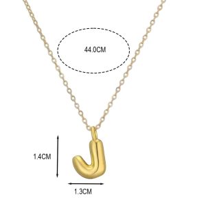 Ατσάλινο Κολιέ Μονόγραμμα J - ΑσημίΧ00043Β