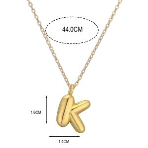 Ατσάλινο Κολιέ Μονόγραμμα K - ΑσημίΧ00044Β