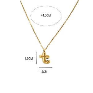 Ατσάλινο Κολιέ Μονόγραμμα "t" - ΑσημίΧ00053Β