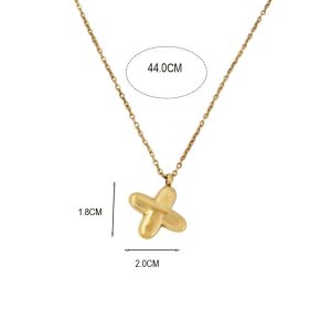 Ατσάλινο Κολιέ Μονόγραμμα "X" - ΑσημίΧ00059Β