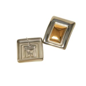 Ατσάλινα Σκουλαρίκια ΧρυσόX0006