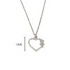 Κολιέ Ατσάλινο Με Κρεμαστή Καρδιά Κορίτσι - ΧρυσόX00104A