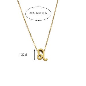 Ατσάλινο Κολιέ Με Ζώδιο (Λέων) - ΧρυσόX00127A