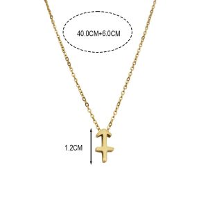 Ατσάλινο Κολιέ Με Ζώδιο (Τοξότης) - ΧρυσόX00129A