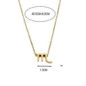 Ατσάλινο Κολιέ Με Ζώδιο (Σκορπιός) - ΧρυσόX00130A