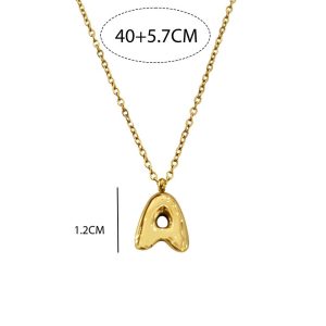 Ατσάλινο Κολιέ Μονόγραμμα A Balloon - ΑσημίX00140B