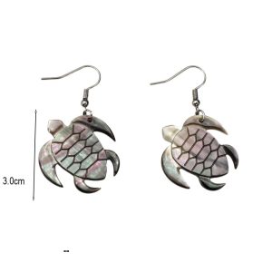 Ατσάλινα Σκουλαρίκια Σχήμα ΧελώναX0077