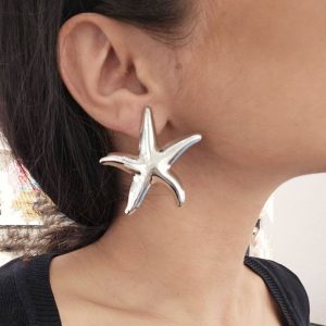 Σκουλαρίκια Ατσάλινα Καρφωτά ΑστερίαςX0093