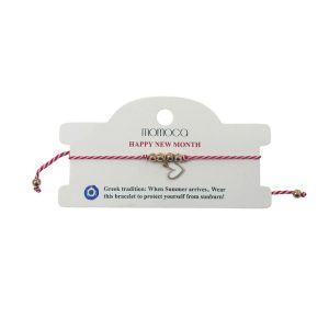 Χειροποίητο βραχιόλι μαρτάκι με χαντρα και καρδια - Χρυσό Κόκκινοdcd442a1d261