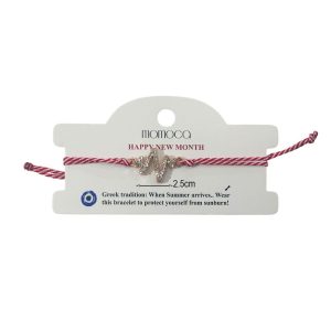 Χειροποίητο βραχιόλι μαρτάκι με strassΑ10043-3