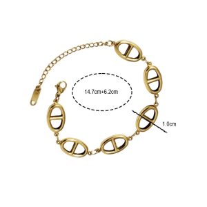 Ατσάλινο Βραχιόλι ΧρυσόA2174