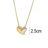 Ατσάλινο Κολιέ Σε Σχήμα Καρδιάς ΧρυσόΑ23003