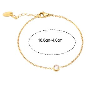 Λεπτή Αλυσίδα Απο Ανοξείδωτο Ατσάλι Με Σταυρό Και Πέτρες Ζιργκόν - ΑσημίA3735B