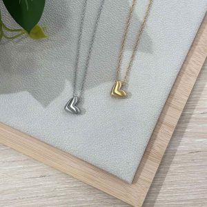 Κολιέ Απο Ανοξείδωτο Ατσάλι Καρδιά - Χρυσό648b6855aad2