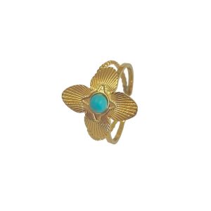 Ατσάλινο Ρυθμιζόμενο Δαχτυλίδι - ΧΡΥΣΟ/ΑΣΠΡΟJ147