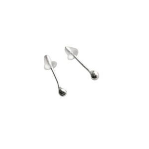 Σκουλαρίκια Καρφωτά Μπίλια Ασημί S925S018