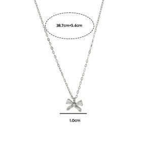 Κρεμαστό Φιογκάκι Με Πέτρες Απο Ασήμι S925S043