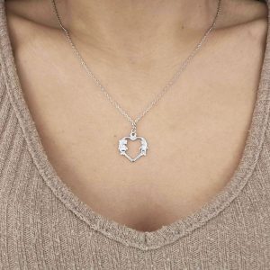 Κολιέ Ατσάλινο Με Κρεμαστή Καρδιά Αγόρι Κορίτσι - ΧρυσόX00103A