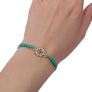 Βραχιολάκια με Ματάκι σε Διάφορα Σχέδια Σετ 12 τεμ.A10021