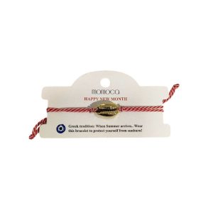 Χειροποίητο βραχιόλι μαρτάκι με κοχύλι - Ασημί0d0d78ade133