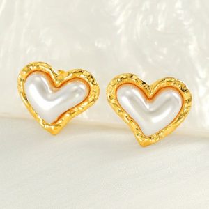 Ατσάλινα Σκουλαρίκια Καρφωτά - ΧρυσόA1222A