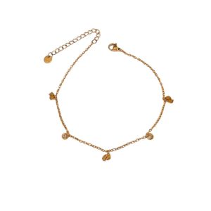 Βραχιόλι με Πατουσάκια & Ζιρκόνια Χρυσό ή Ασημί - ΑσημίA12118-1B