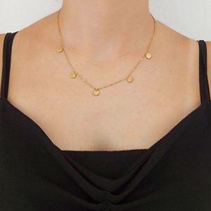 Ατσάλινο Κολιέ με Μικρά ΚοχυλάκιαA33155