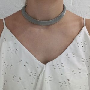 Ατσάλινο Κολιέ Πλέγμα Mesh