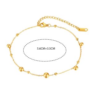 Ατσάλινο Βράχιολι Με Κρεμαστές Μπίλιες - ΑσημίΑ3658B