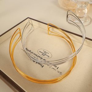 Ατσάλινο Κολιέ Τσόκερ - ΑσημίA2181