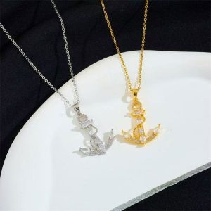 Κολιέ Άγκυρα - Χρυσό063A