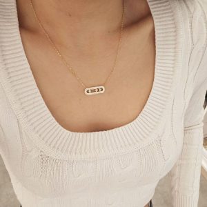 Κολιέ Απο Ανοξείδωτο Ατσάλι Παραμάνα Με ΖιργκόνA11019