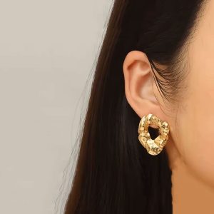 Ατσάλινα Σκουλαρίκια ΚαρφωτάA1123-1