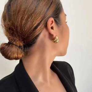 Ατσάλινα Σκουλαρίκια ΚαρφωτάΑ1663