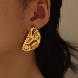 Ατσάλινα Σκουλαρίκια - ΧρυσόA2093A