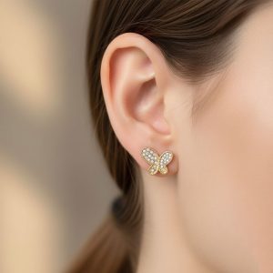 Ατσάλινα Σκουλαρίκια Κρεμαστά - ΧρυσόA2045AA