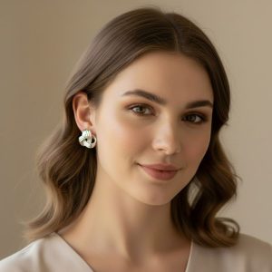 Ατσάλινα Σκουλαρίκια Κόμπος Ασημί ΧρώμαB3118B