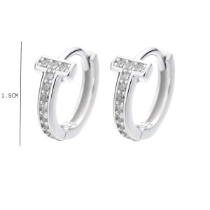 Κρικάκια Με Πέτρες Απο Ασήμι S925S029