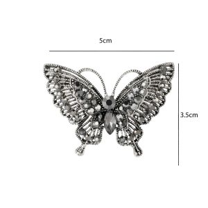 Καρφίτσα Πεταλούδα με ΣτραςX00490