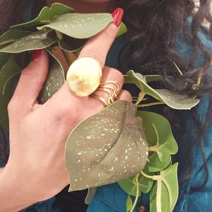 Ατσάλινο Ρυθμιζόμενο Δαχτυλίδι Στρόγγυλο ΧρυσόX0078