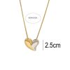 Ατσάλινο Κολιέ Σε Σχήμα Καρδιάς ΧρυσόΑ23003