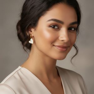 Ατσάλινα Σκουλαρίκια Καρφωτά - ΧρυσόA2054A