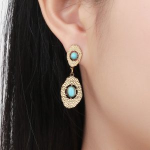 Ατσάλινα Σκουλαρίκια Κρεμαστά - ΑσημίA6072B